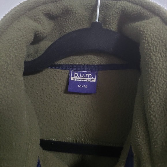 VINTAGE BUM EQUIPMENT Green Fleece Shacket - Picture 9 of 9